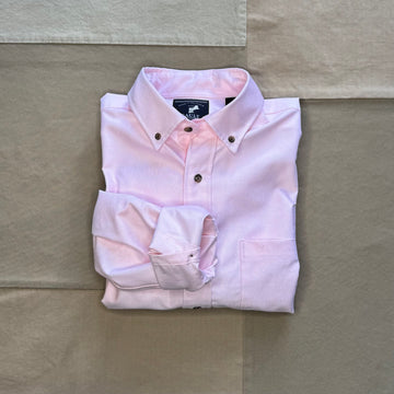 Modern Long Sleeve Oxford Shirt, Pink