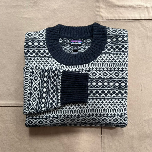 Women's Recycled Wool-Blend Crewneck Sweater, Fireside Sunken Blue