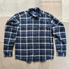 Men's Long Sleeve Lightweight Fjord Flannel Shirt, Cozy Cabin Ink Black
