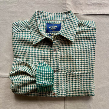Pied Poule Shirt, Green