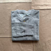 New Windsor Double Cloth Henley, Gray Heather