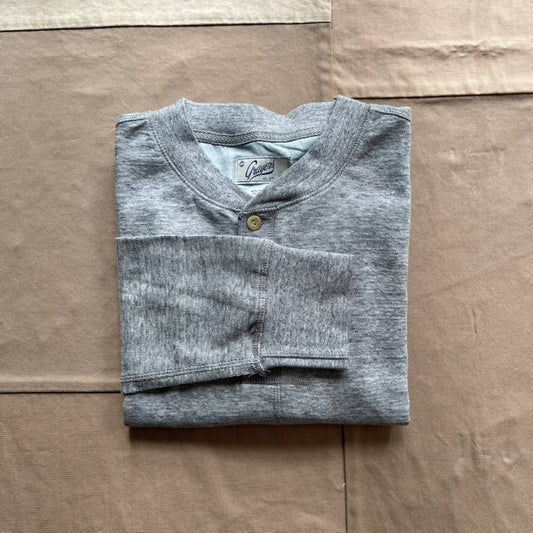 New Windsor Double Cloth Henley, Gray Heather
