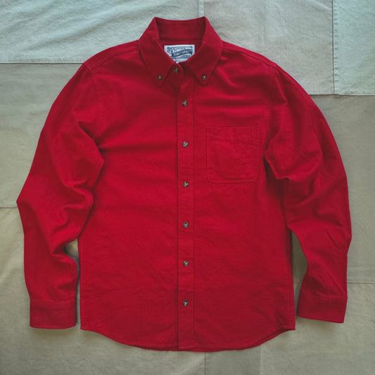 Cotton Flannel Shirt, Red