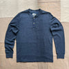 New Windsor Double Cloth Henley, Navy Heather