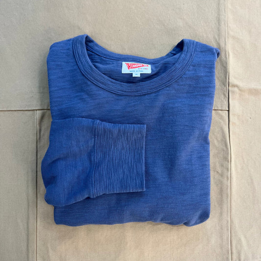Long-Sleeve Heather T-shirt, Marine Blue