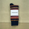 Men's Cotton Fair Isle Crew Sock, Navy