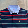 Cotton Striped Rugby Shirt, Navy Multi