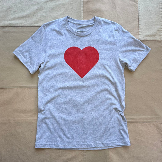 Heart to Heart T-shirt, Grey