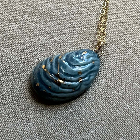 Hudson Blue Shell Necklace