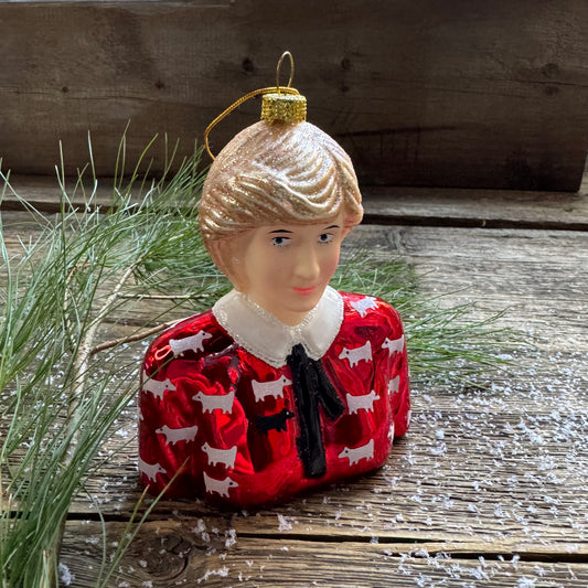 Princess Diana Glass Ornament