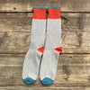 Tip, Heel, & Toe, Donegal Wool Socks, Grey