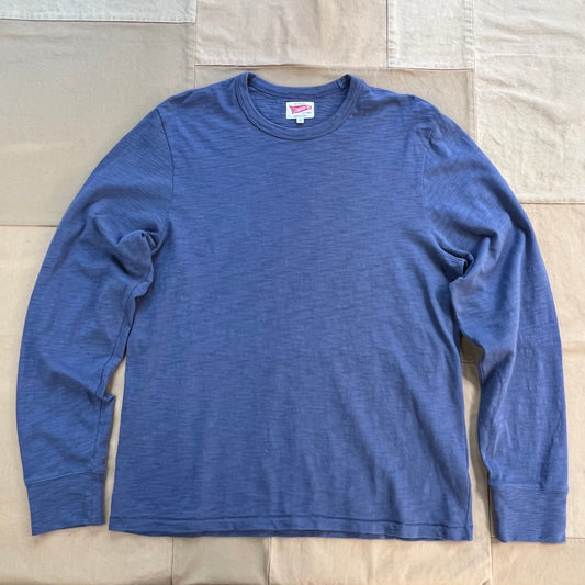 Long-Sleeve Heather T-shirt, Marine Blue