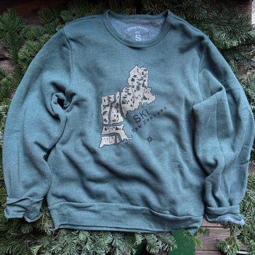 Ski New England Map Crewneck