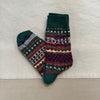 Women's Cotton Fair Isle Crew Sock, Mistletoe