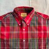 Winter Madras Weave Cotton Shirt, Red Check