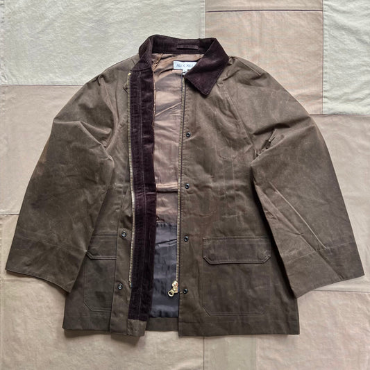 Chiltern Street Jacket in Waxed Cotton, Olive