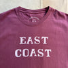 East Coast T-shirt Garment Dyed, Washed Maroon