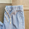 Women's Cotton Hemp Stripe Easy Pant, Natural