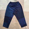 Navy Patchwork Twill Oxford Pant