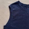 Odette Sweater Tank in Cotton Cashmere, Navy