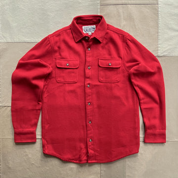 Flannel Work Shirt, Red