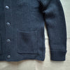 Belmont Plaited Cardigan Sweater, Black Charcoal