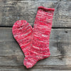 5 Color Mix Crew Socks, Red