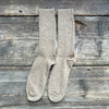 Plain Rib Donegal Wool Socks, Caramel