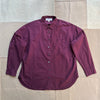 Jo Shirt in Cotton Poplin, Plum