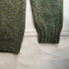 Fair Isle Yoke Crewneck Sweater, Scots Pine/Silver