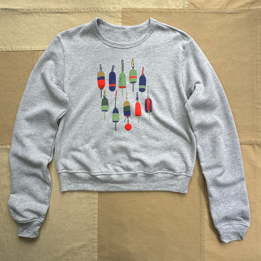 Women's Seasonal Buoys Cropped Crewneck