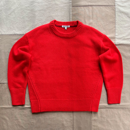 Nottinghill Sweater in Wool, Bright Red