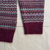 Fair isle Crewneck Sweater, Burgundy