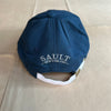 Whale Needlepoint Hat, Navy