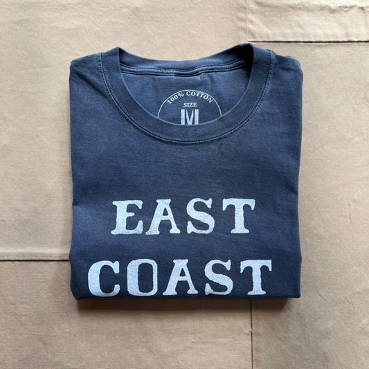East Coast T-shirt Garment Dyed, Washed Navy