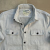 Flannel Twill Shirt Jacket, Glacier Gray