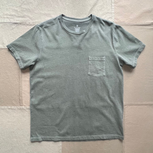 Short Sleeve Recycled Cotton Pocket Tee, Olive