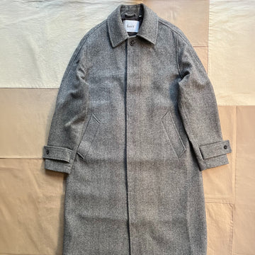 Pine Wool Coat, Grey Herringbone
