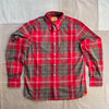 Winter Madras Weave Cotton Shirt, Red Check