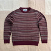 Fair isle Crewneck Sweater, Burgundy