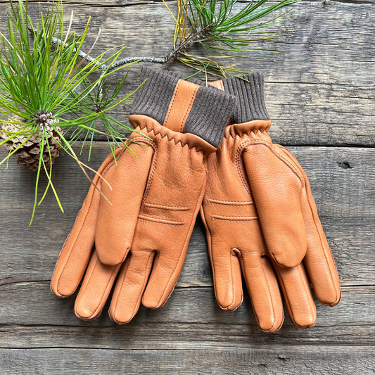 Elk Leather Tore Gloves, Cork
