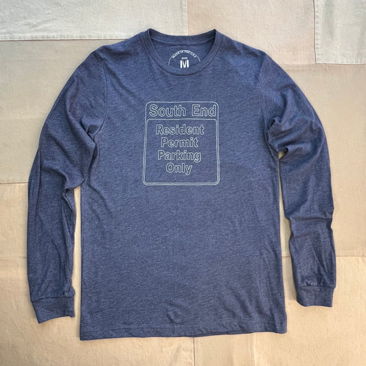 South End Parking Long-Sleeve T-Shirt, Navy