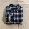Heavy Pique Flannel, Navy + Brown