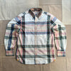 Madras Cotton Shirt, Natural Blue Check
