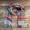 Tartan Scarf, Grey Stewart