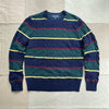 Archive Cable Striped Sweater in Merino Wool