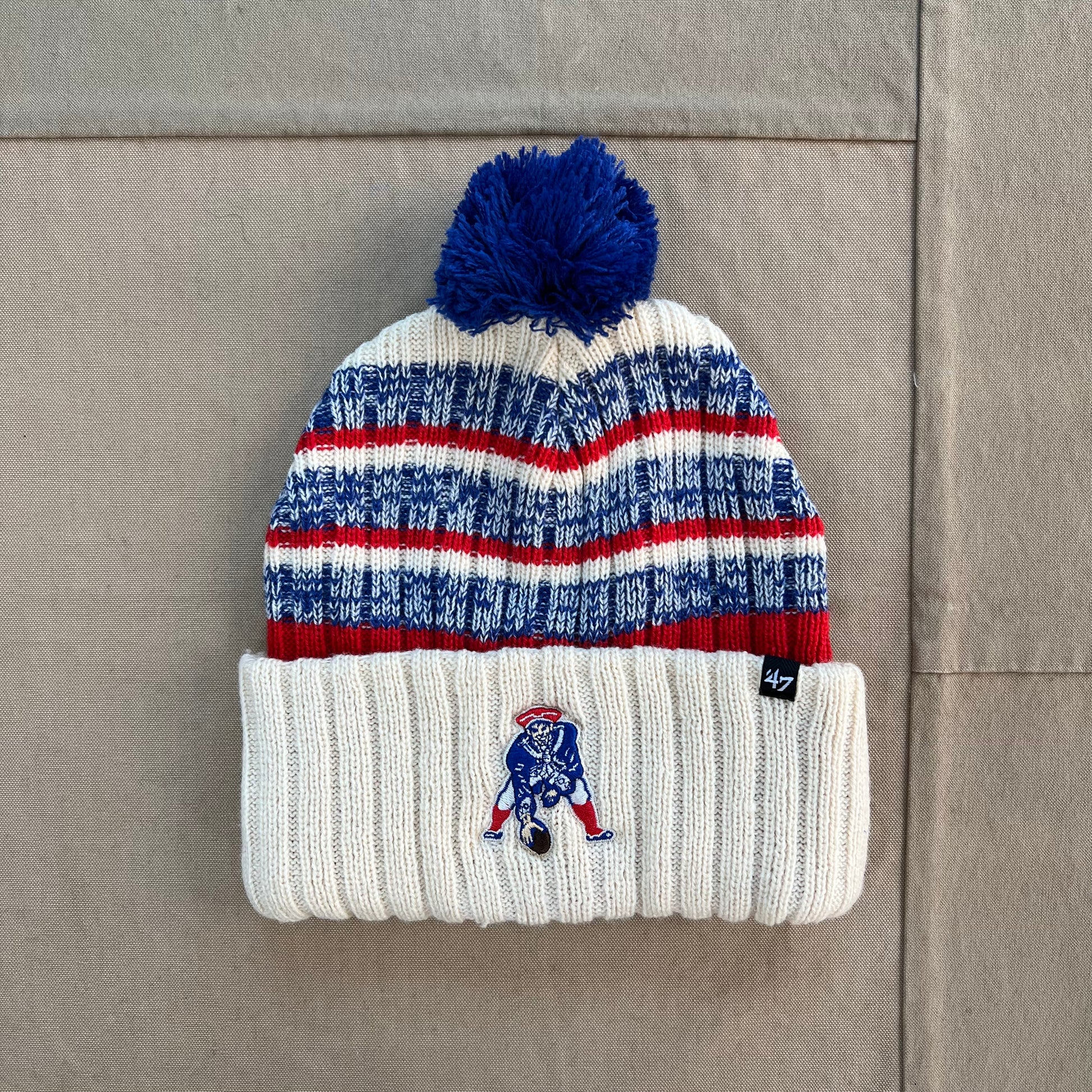 New England Patriots Knit Hats, Beanies, Patriots Pom Pom Knit Hat