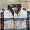Madras Cotton Shirt, Natural Blue Check