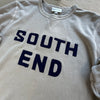 South End Crewneck, Latte/Navy