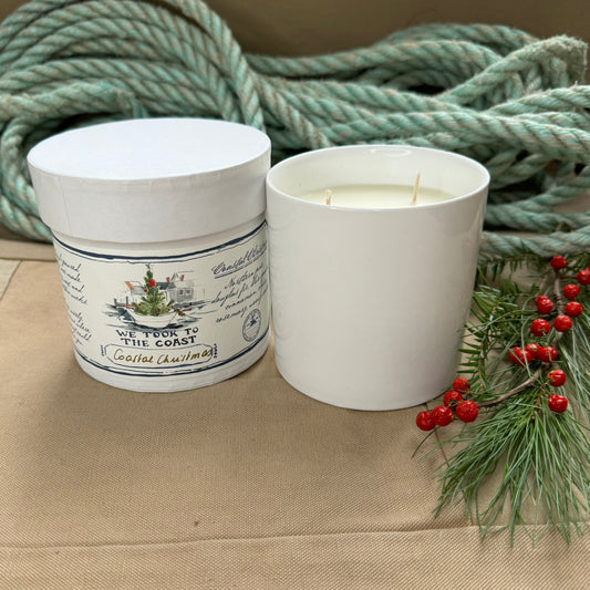 We Took To The Coast Candle, Coastal Christmas